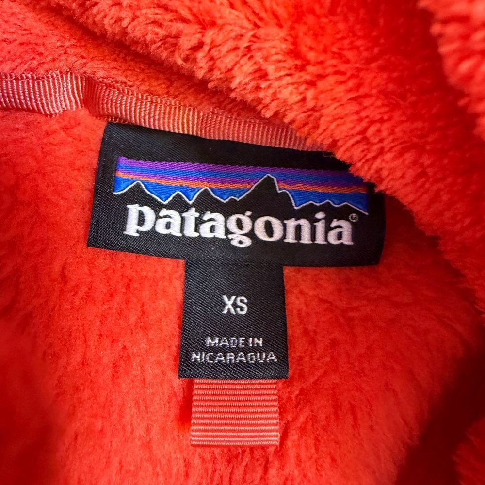 Patagonia Women's Re-Tool Snap-T Fleece Pullover in an orange/coral color Sz XS - Picture 4 of 4